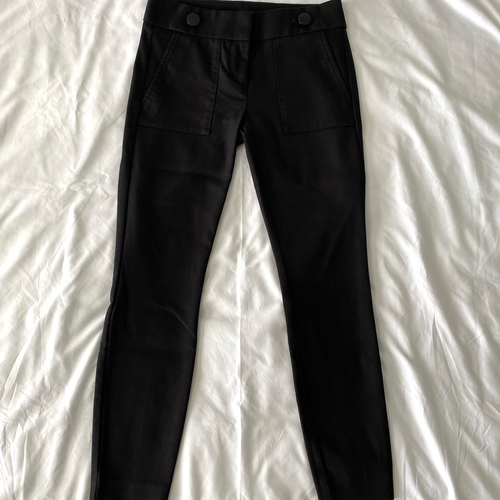 Black Marisa Skinny Petite Ankle Dress Pants
